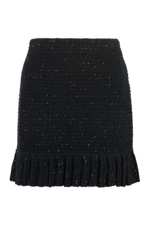 Knitted mini skirt-0